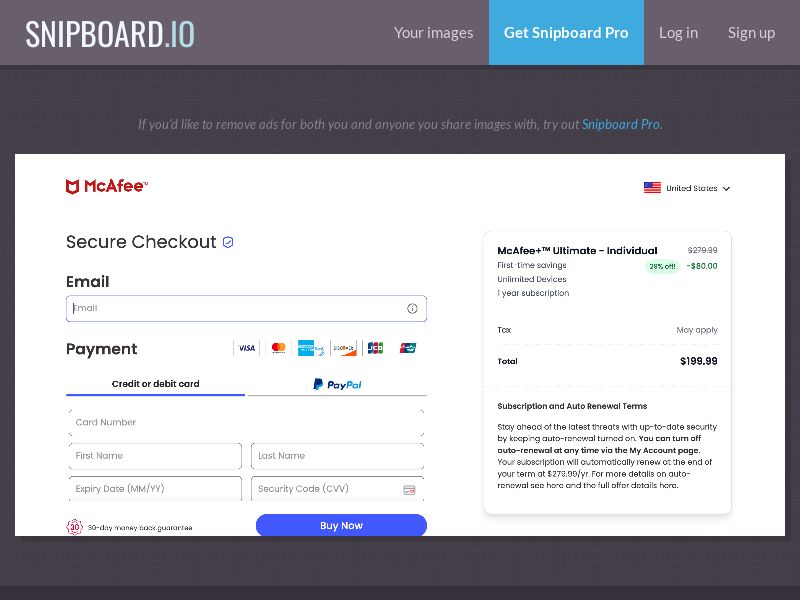 Antivirus - McAfee Ultimate Individual US - Straight Sale *PREVIEW MANDATORY*