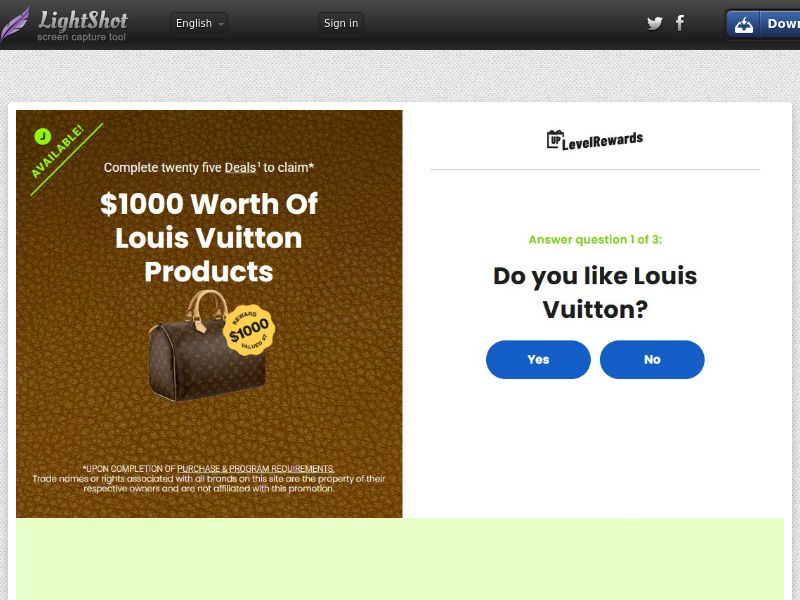Rewards US - Sampler - Louis Vuitton - CPL | US