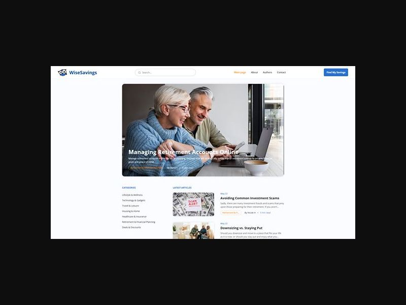 Wise Savings - Seniors Discounts - CPL (US)