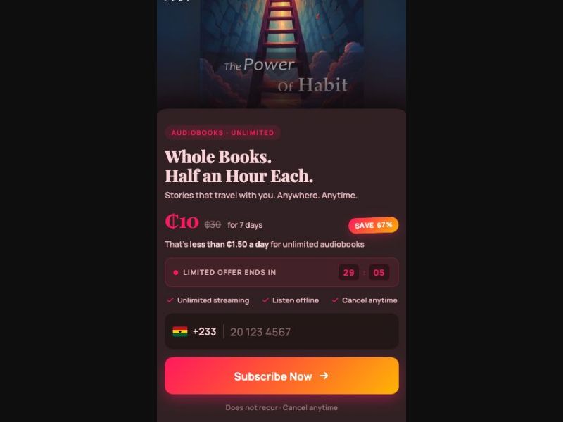 36993 - GH - [MOB] - My UZE Audiobooks - MOMO Wallet - CPS