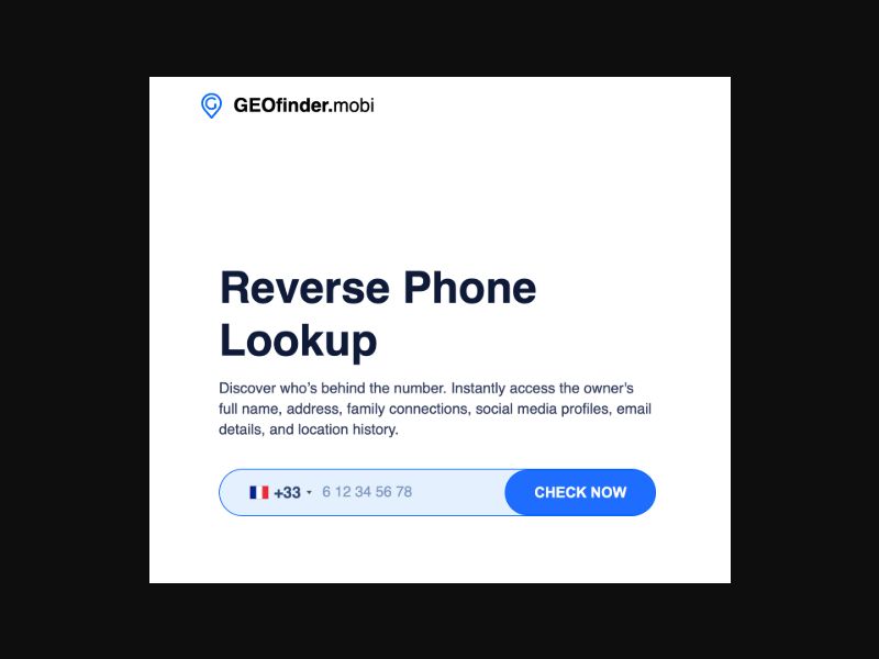 [WEB+MOB] GEOfinder.mobi v5 Mobile App Reverse Name Lookup - Location Tracker /WW Free Trial