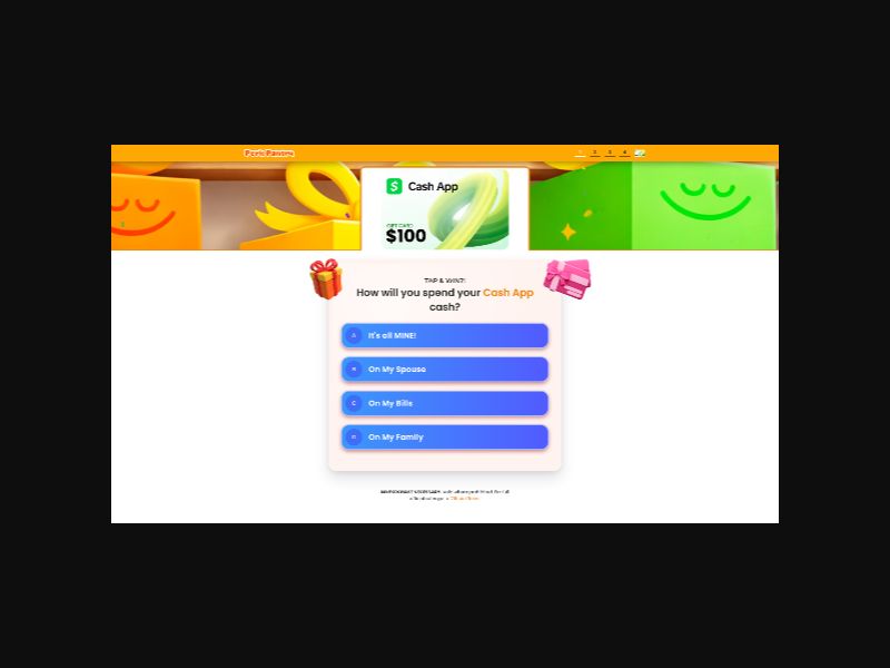 PerkPantry - $100 CashApp Gift Card - CPA (US)