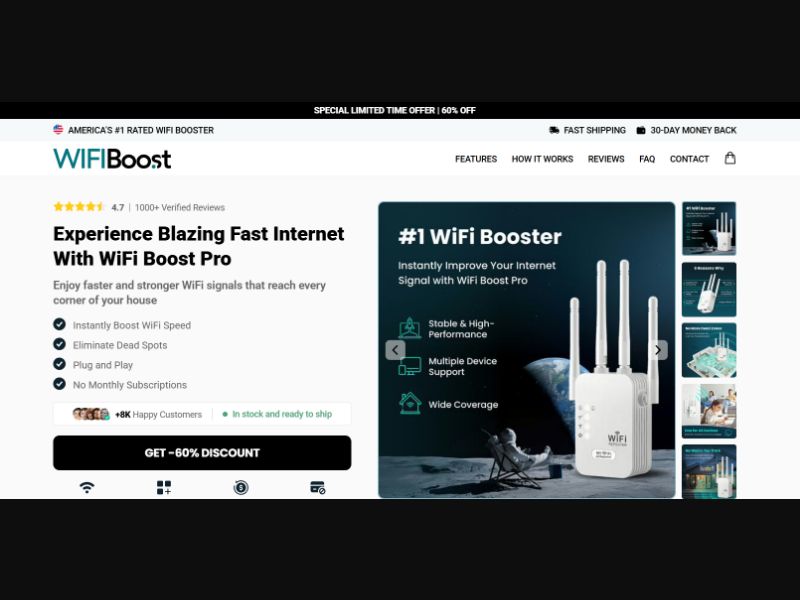 [WEB+MOB] Wifi Booster - WifiBoostPro - CTC$55.99 /US CPS