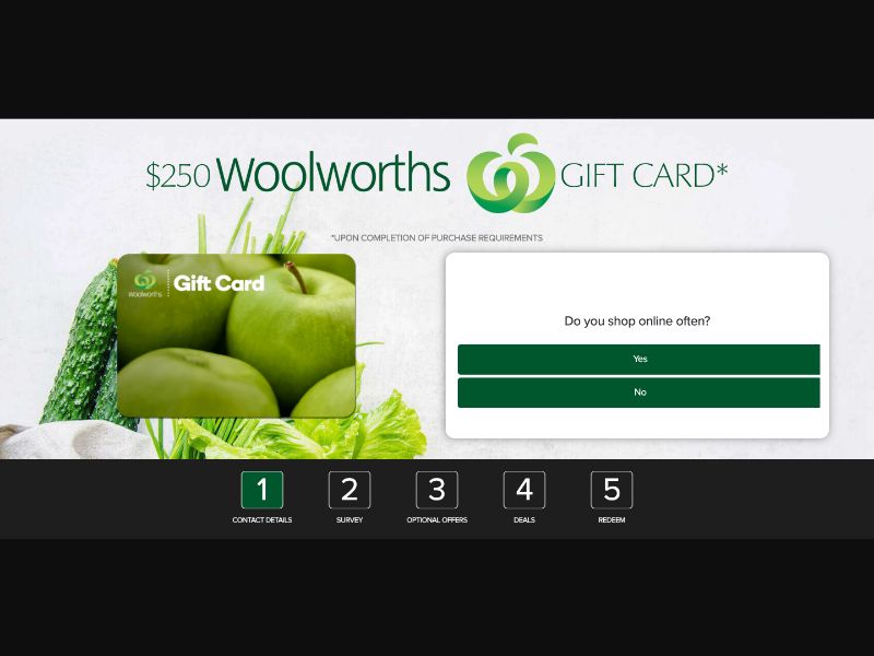 AU - RewardFlux - Woolworths $250 - (CPL)