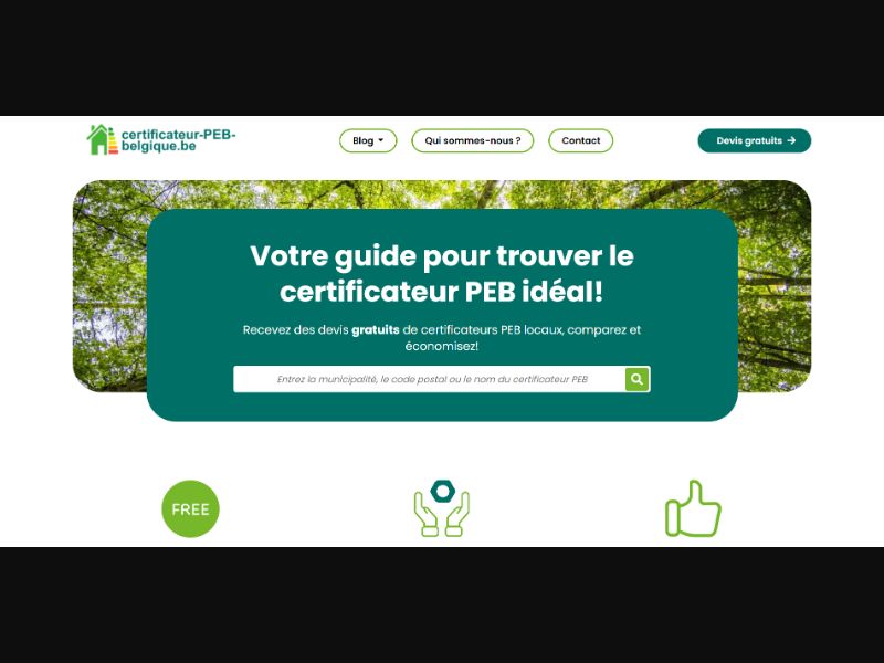 [WEB+MOB] Certificateur-Peb-Belgique – PEB / EPC Certification /BE(FR) SOI [Approval Required]