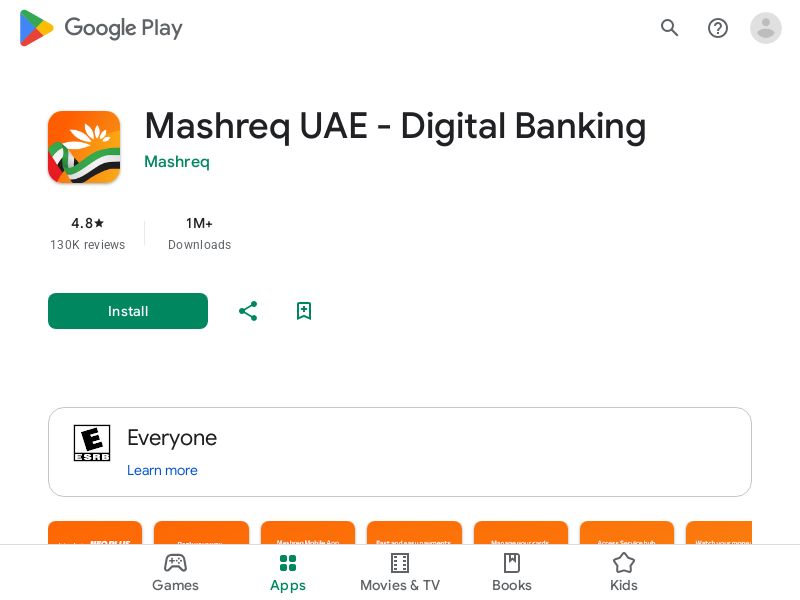 Mashreq Android Mobile CPA - United Arab Emirates