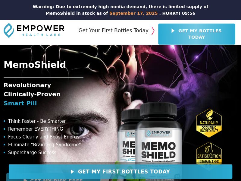 MemoShield - DTC [US,CA] (Banner,Native,Social,Search,SEO,PPC,Push,Brand Bidding,Shopping) - CPA