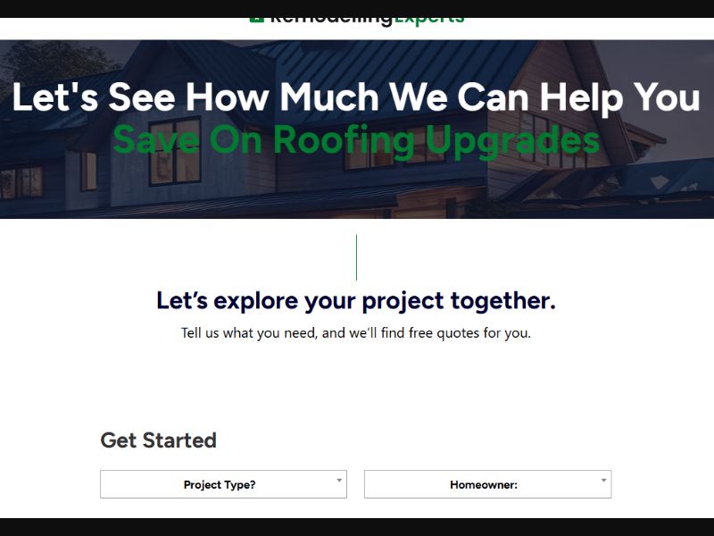 [WEB+MOB] RemodellingExperts - Roofing /US SOI