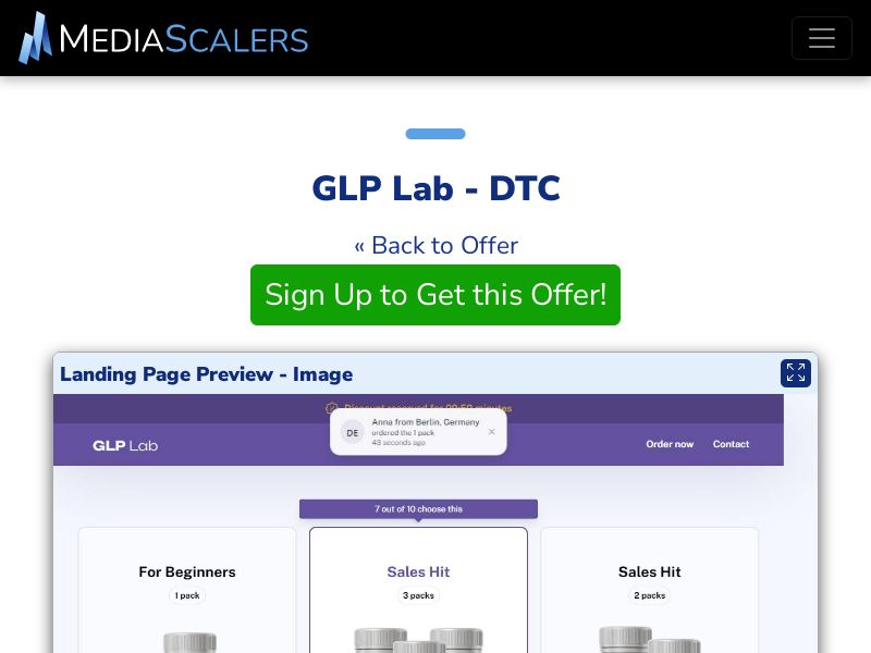 GLP Lab - DTC (Event Tracking) [IE]