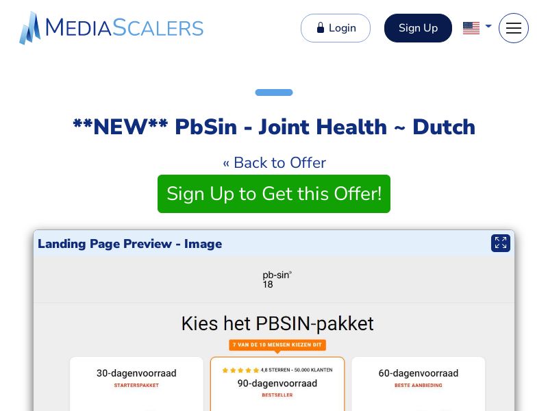 PbSin - Joint Health ~ Dutch [NL, BE]