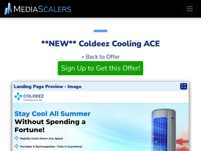 Coldeez Cooling ACE {+Advertorial, DTC} [UK]