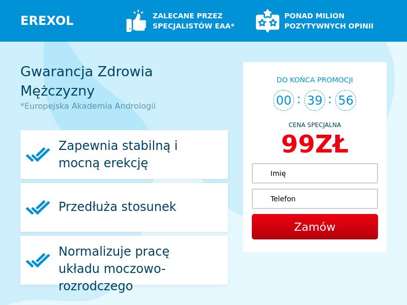 Erexol LOW PRICE PRIVATE (RO/PL) - POTENCY TREATMENT PRODUCT