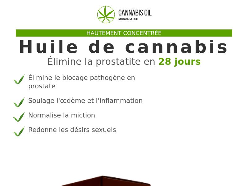 Cannabis Oil FR (prostatitis)