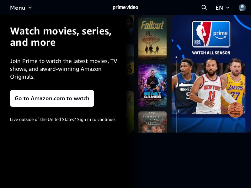 Amazon Prime Video LATAM, CA, NZ, AU [DUPLICATED]