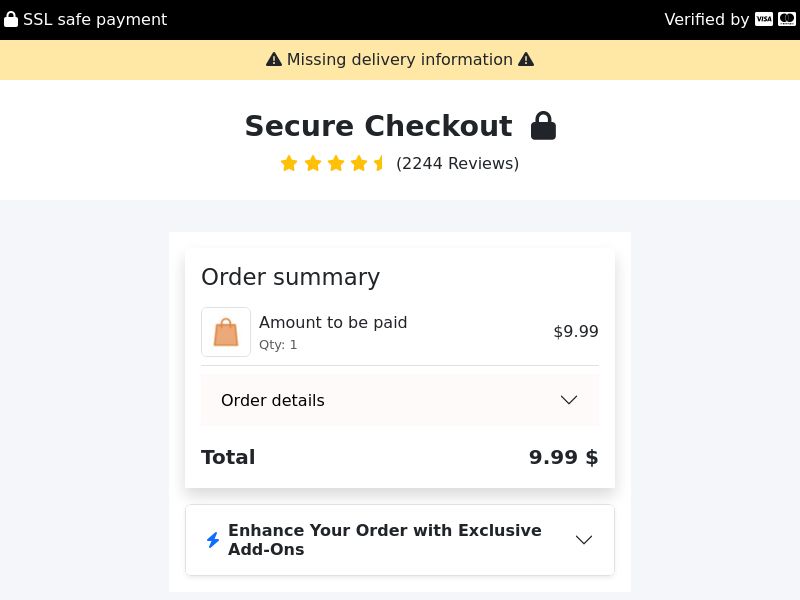 (PRIVATE- 2540) Global - New Upsell Checkout [#3798][9.99€][FB+prefill]