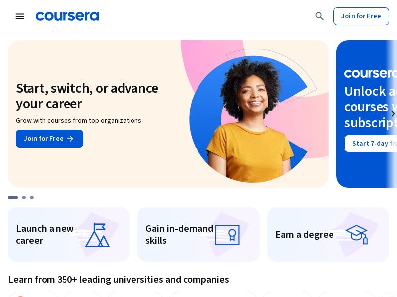 Coursera.org Ecommerce CPS - WorldWide** β