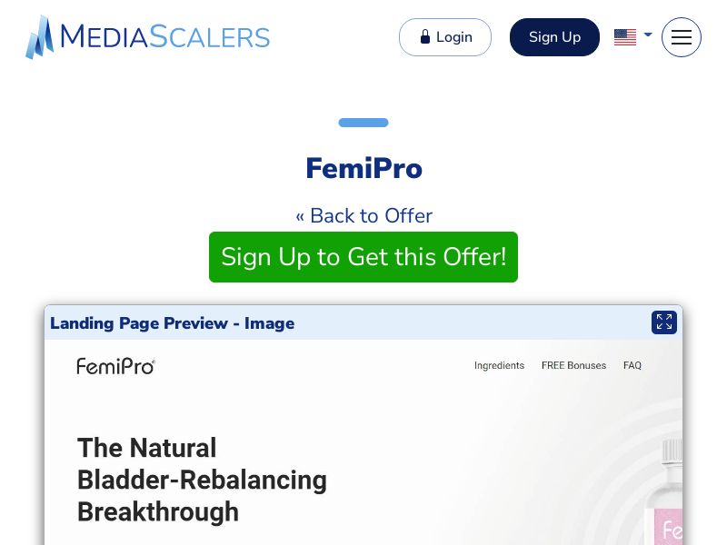 FemiPro {TSL, VSL} [US, CA, AU, UK, NZ, IE]