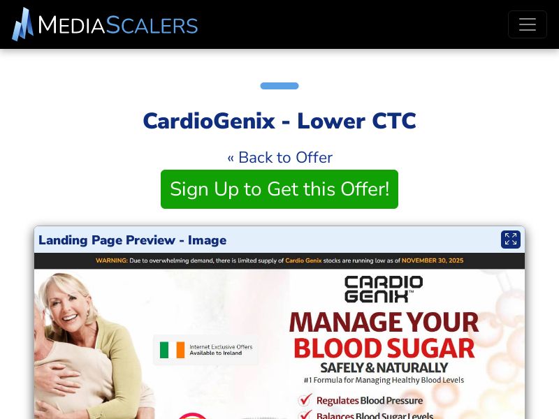 CardioGenix - Lower CTC {+Alt-Landers} (Event Tracking) [IE]