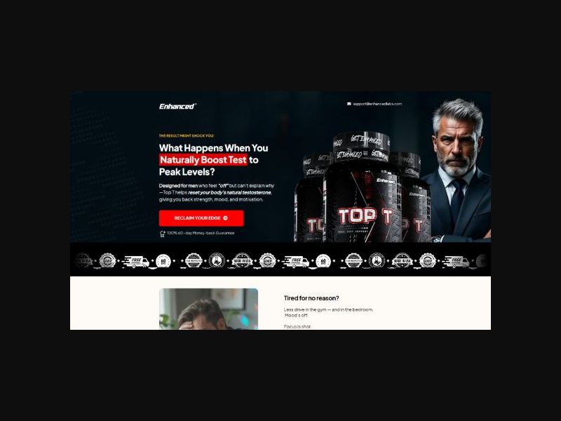 Enhanced Lab - Top T Male Vitality - CPS (US)