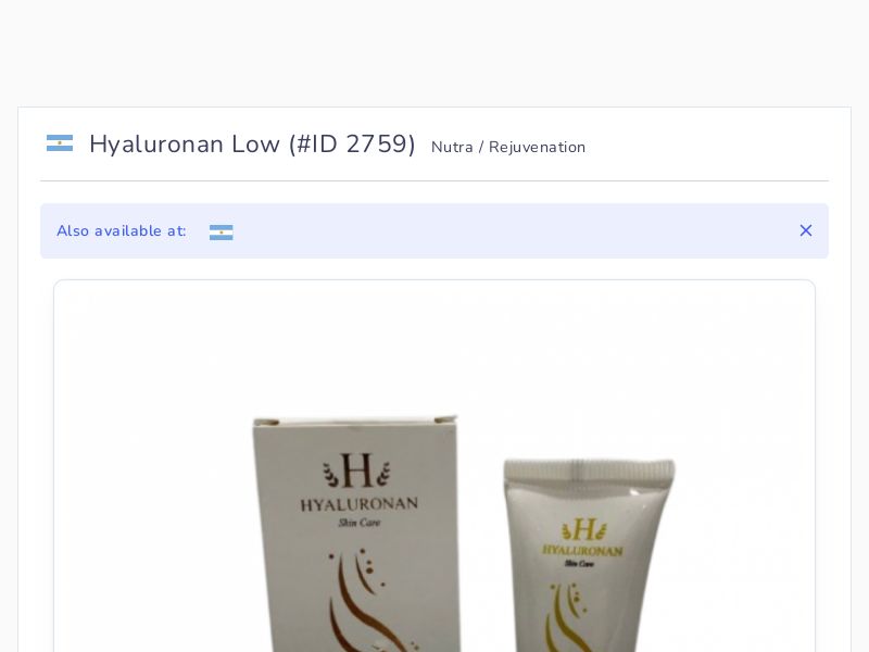 Hyaluronan Low
