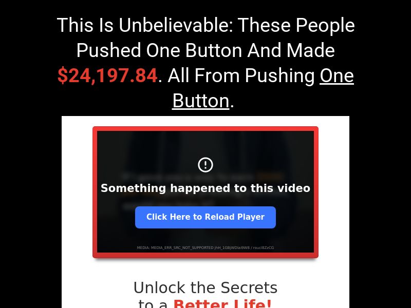 ***TEMPORARY PAUSE*** - Online Cash Machine - VSL Video 3 Black - [CTC $27-$47 ] CPA - [US/UK/CA/AU/NZ]