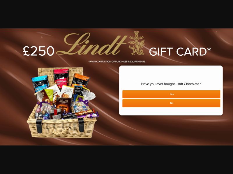 UK - RewardFlux - Lindt £250 - (CPL)