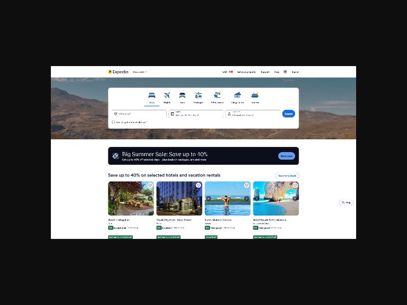 Expedia - Online Travel Agency - RevShare (CA)