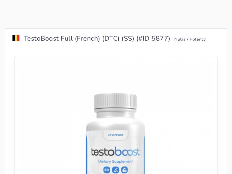 TestoBoost Full (French) (DTC) (SS)