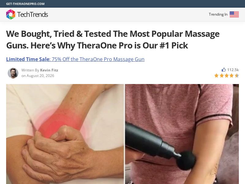 ! NEW OFFER - TheraOne Pro Massage Gun - Advertorial [INTL] (Social,Banner,Native,Push,SEO,Search,Brand Bidding) - CPA