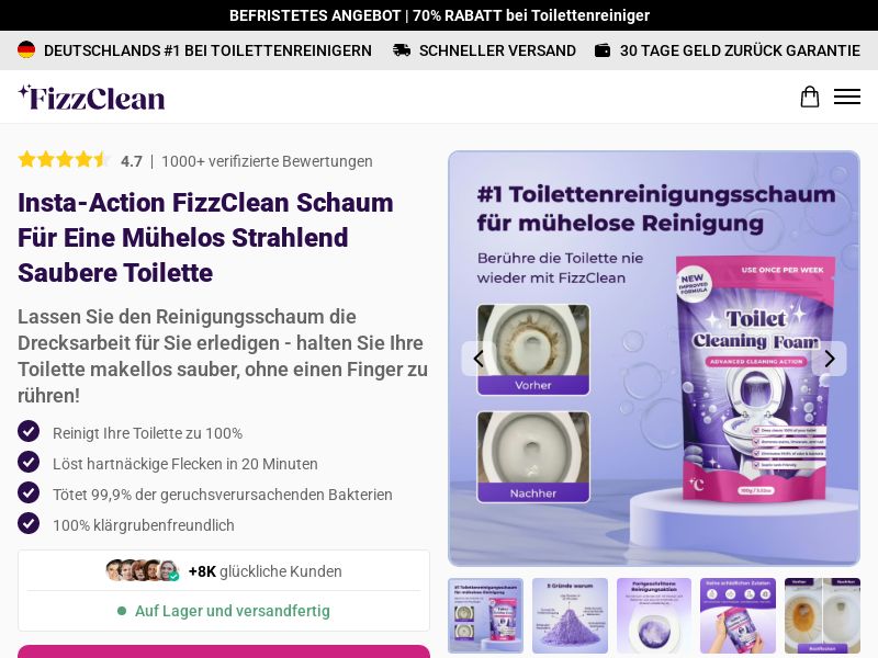 Ecom - FizzClean - DE