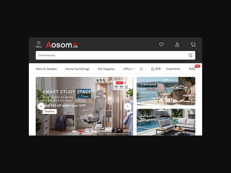 Aosom - Online Marketplace - RevShare (CA)