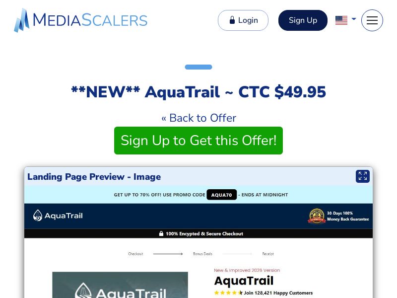 AquaTrail ~ CTC $49.95 {+DTC, Alt-Landers} (Event Tracking) [US]