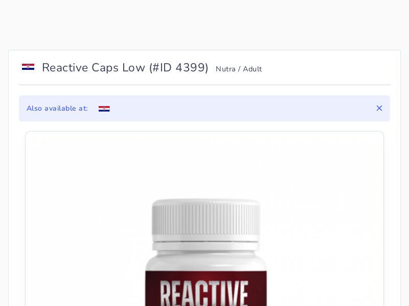 Reactive Caps Low
