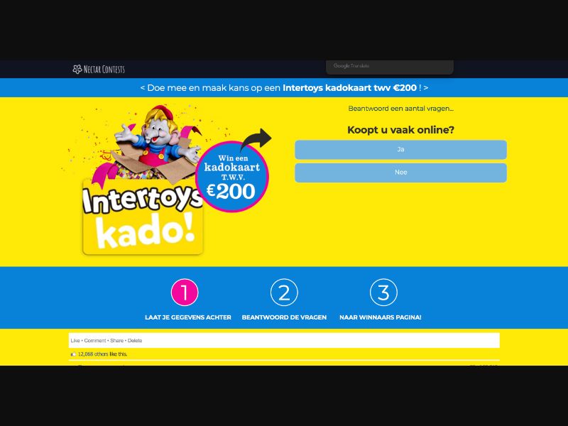 NL - Quiztionnaire - Intertoys Giftcard - (CPL)