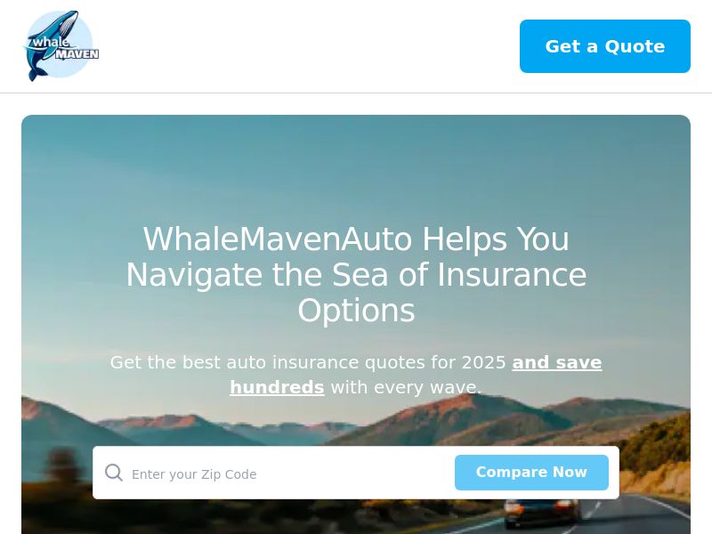 US - WhaleMaven Auto Insurance (Social Only)
