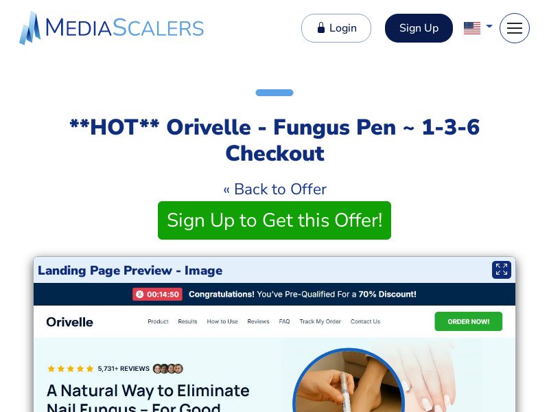 Orivelle - Fungus Pen ~ 1-3-6 Checkout {+Advertorial, DTC, Multi-Lang, Alt-Landers} (Event Tracking) [US, DE, CA, AU, UK, FR, IL, +232 More]