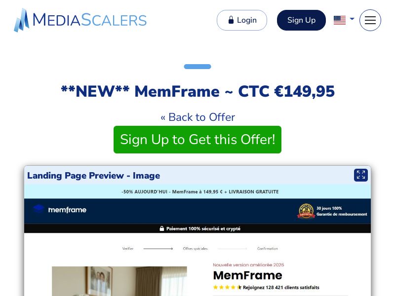 MemFrame ~ CTC €149,95 {+DTC} (Event Tracking) [FR]