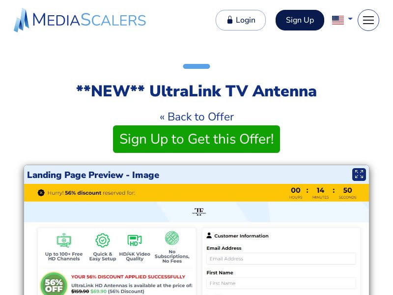 UltraLink TV Antenna {+Alt-Landers, DTC} [US]