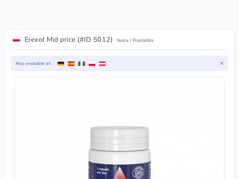 Erexol Mid price