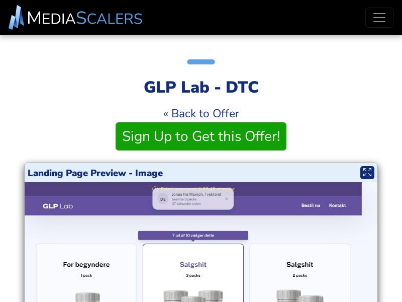 GLP Lab - DTC (Event Tracking) [DK]