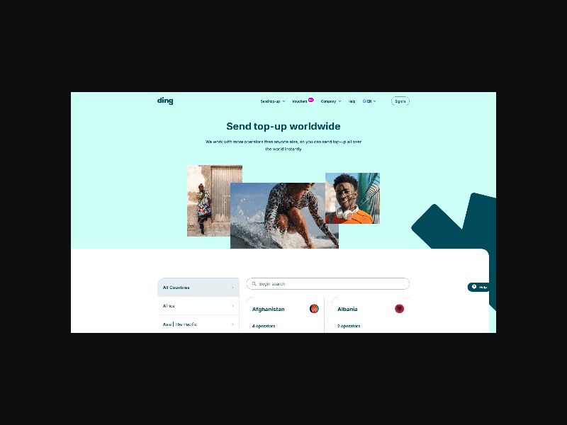 Ding.com - Mobile Top-Ups - CPS (AU, NZ)