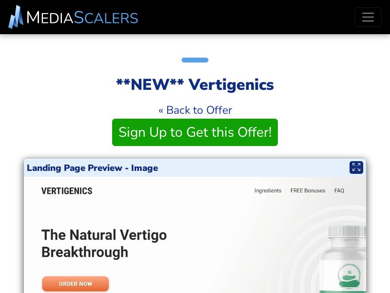 Vertigenics {+VSL, TSL, DTC} [US, CA, AU, UK, NZ, IE]