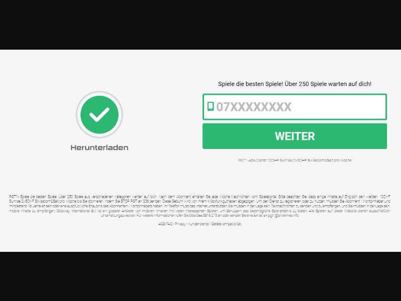 [MOB] PGT1 Complete Download /CH [Salt, Sunrise] Click2Sms