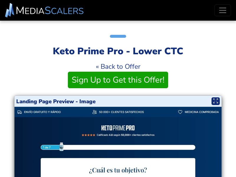 Keto Prime Pro - Lower CTC (Event Tracking) [ES]