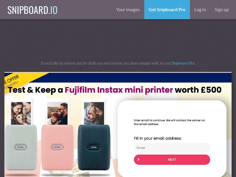 ForYouPromo - T&K Fujifilm Instax Mini UK - SOI