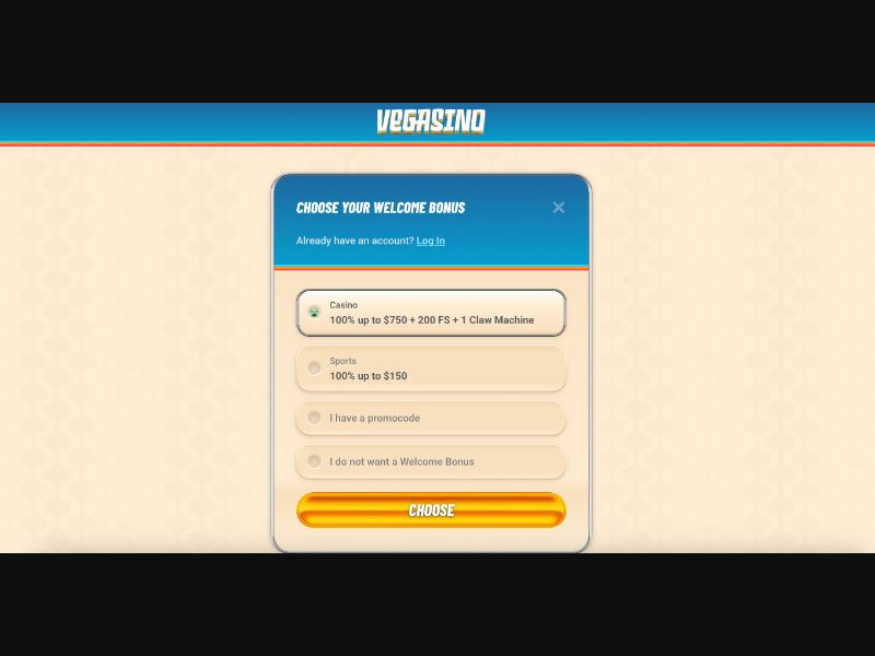 Vegasino (FB) - CPA (CA, ES, IT) - Casino