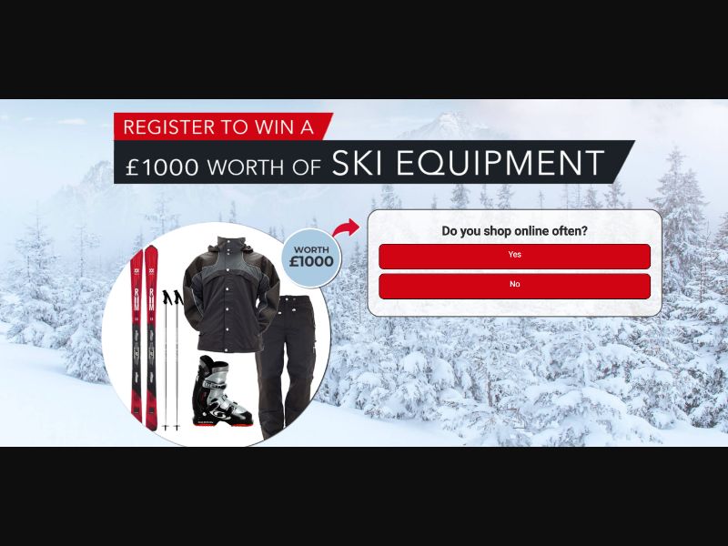 UK - Quiztionnaire - Ski equipment Giftcard - (CPL)