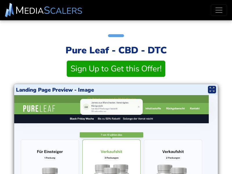 Pure Leaf - CBD - DTC (Event Tracking) [FI]