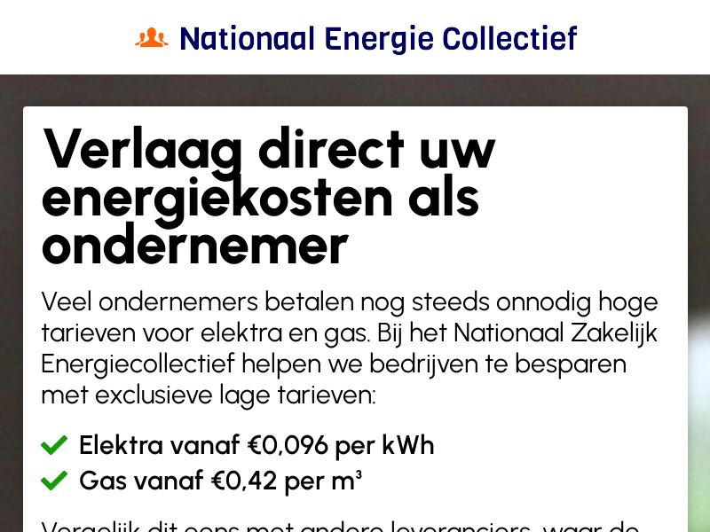 Utility - Nationaal Energie Collectief B2B - CPA | NL