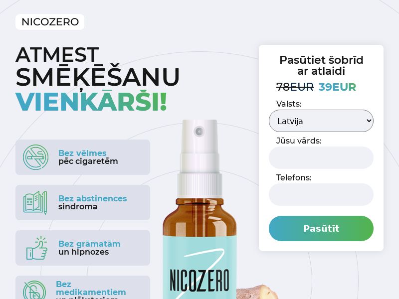 NicoZero LV - treatment for smoking